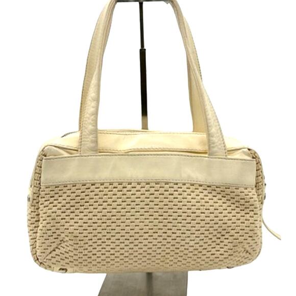 VINTAGE Chanel LAX Crochet Bowler Bag*LAMBSKIN TRIM*beautiful bag! BARGAIN DEAL - Picture 10 of 16